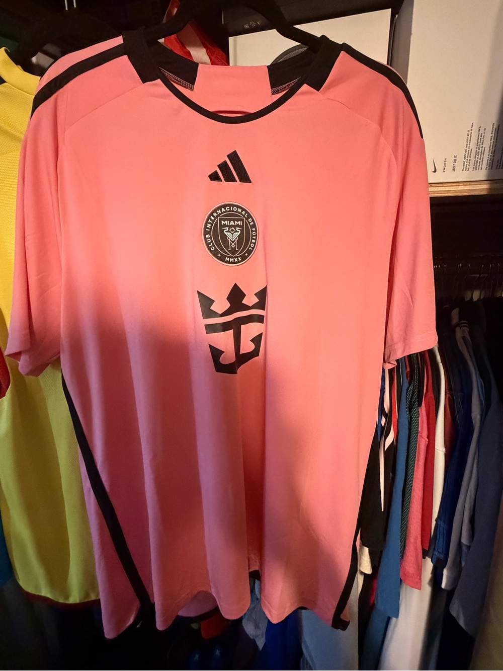 Adidas Mens MLS Inter Miami Pink Soccer Jersey #10 Messi